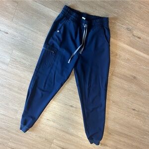 M TALL Figs Navy Zamora High Waisted Jogger (small stain)